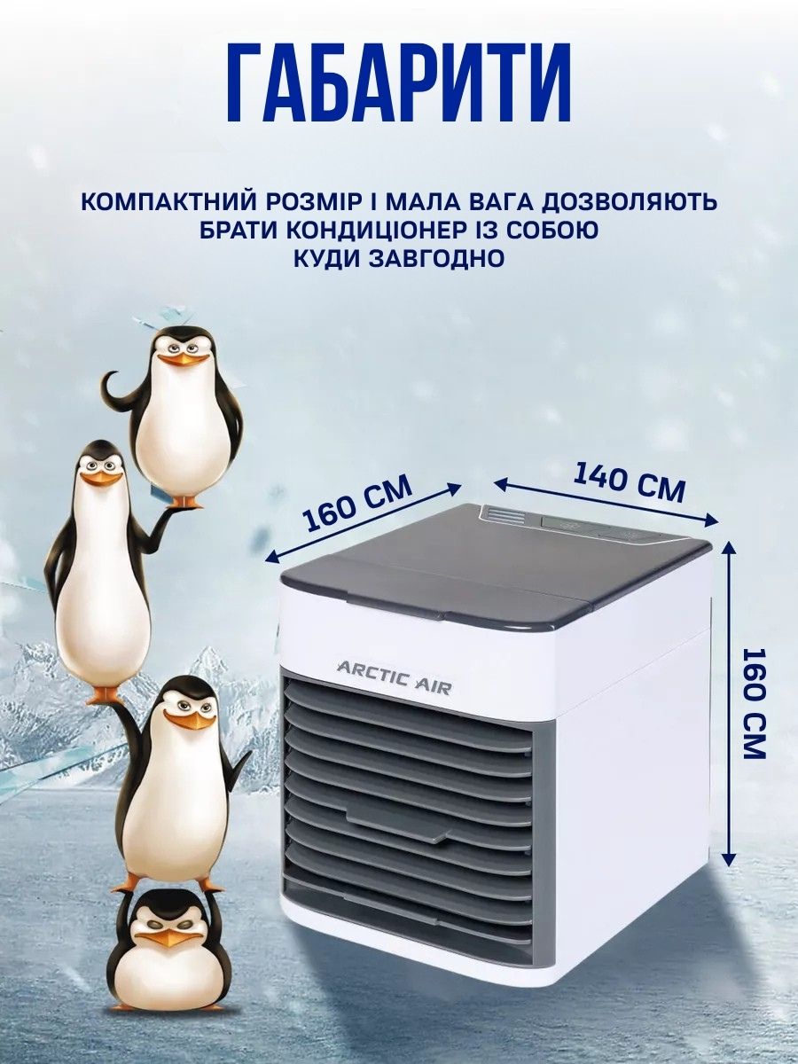 Портативний охолоджувач повітря з USB-живленням